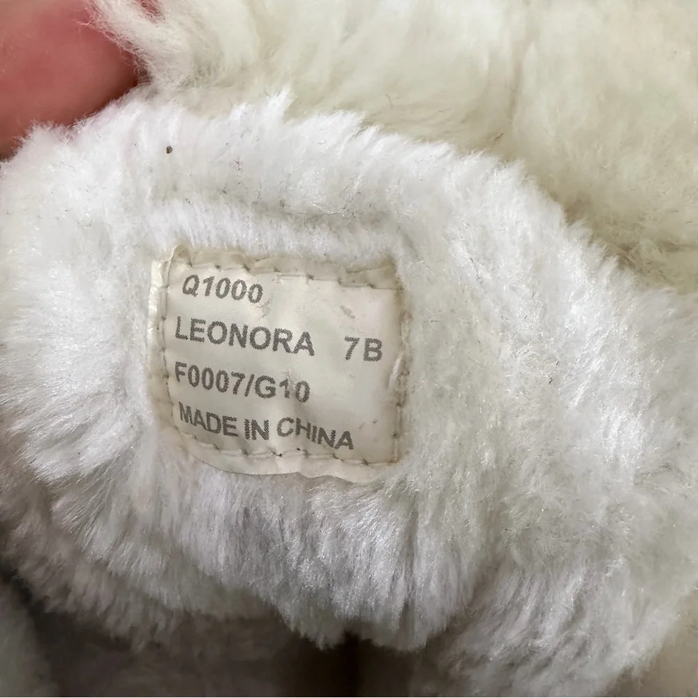 Coach Leanora White Winter Boots